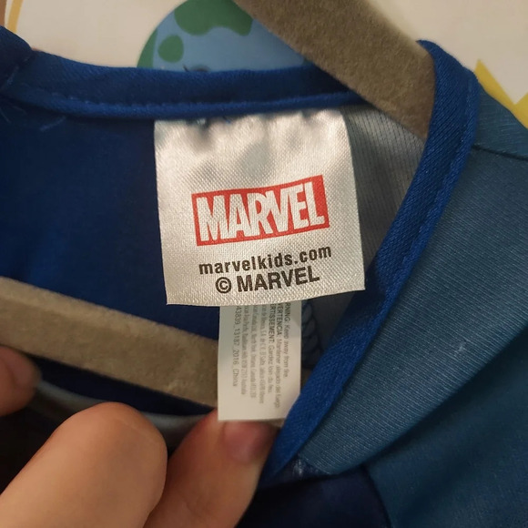 Marvel Captain American Halloween Costume in Size 8/10 Medium - Jumpsuit Only - Picture 7 of 11